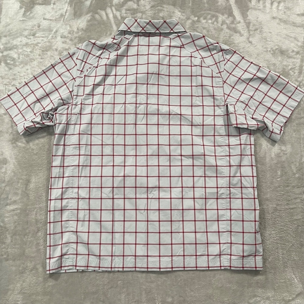 REI Shirt Mens XXL  Gray Button Up Fishing Hiking Outdoors Camp Windowpane - Picture 5 of 8